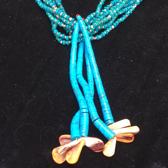 Turquoise Bone Necklace